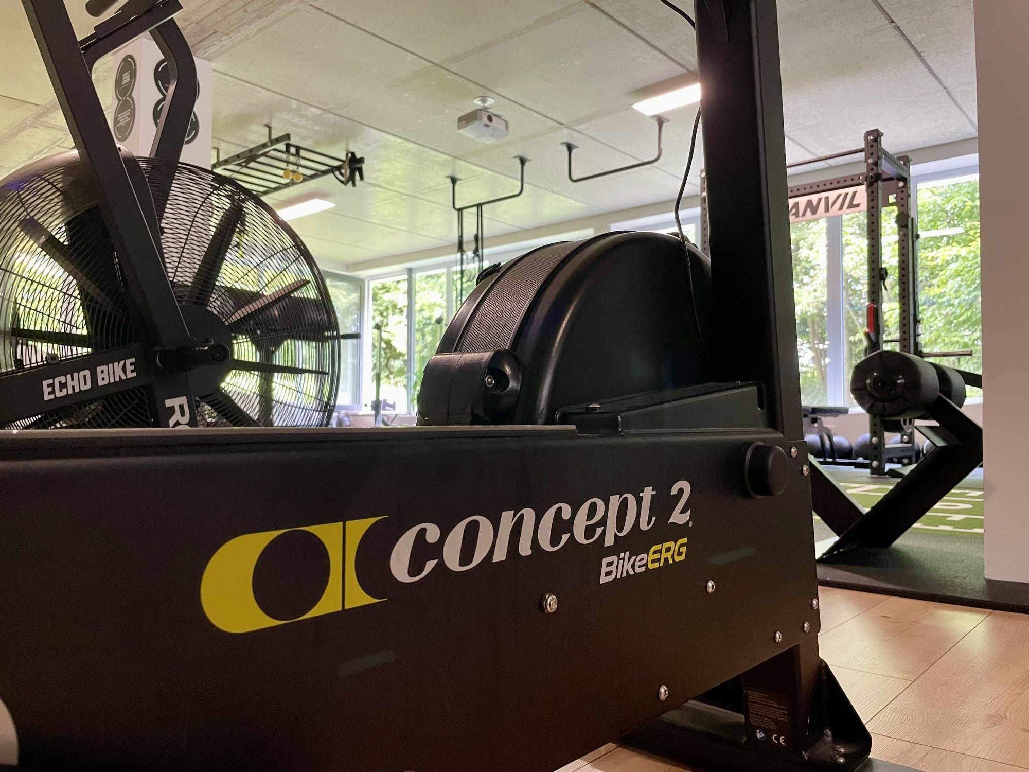 Concept2 BikeErg und Rogue Echo Bike im Studio